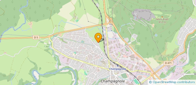 localisation de l'entreprise SCI CYRAN  CHAMPAGNOLE