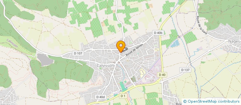 localisation de l'entreprise SCI CYRANO  CALVISSON