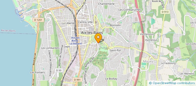 localisation de l'entreprise SCI CYRANO  AIX-LES-BAINS
