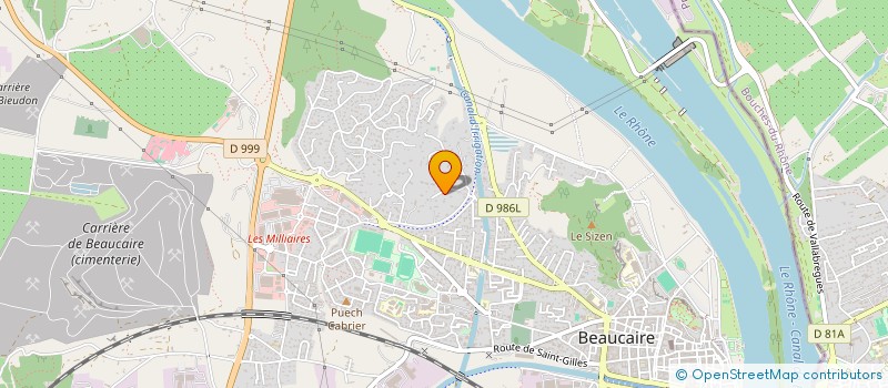 localisation de l'entreprise SCI CYRELIEN  BEAUCAIRE