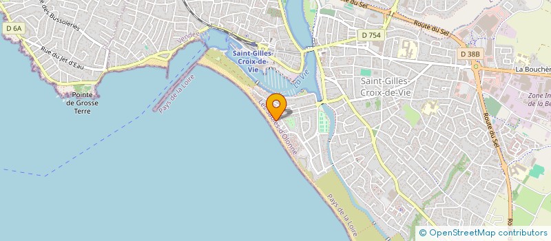 localisation de l'entreprise SCI CYRELOD à SAINT-GILLES-CROIX-DE-VIE