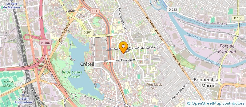 localisation de l'entreprise SCI CYREMY à CRETEIL