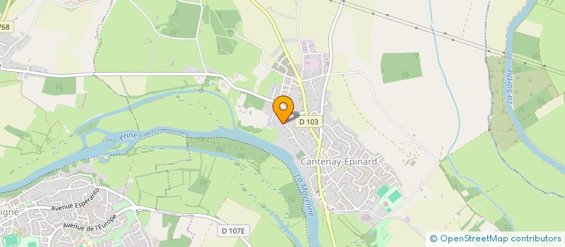 localisation de l'entreprise SCI CYRENE.O  CANTENAY-EPINARD