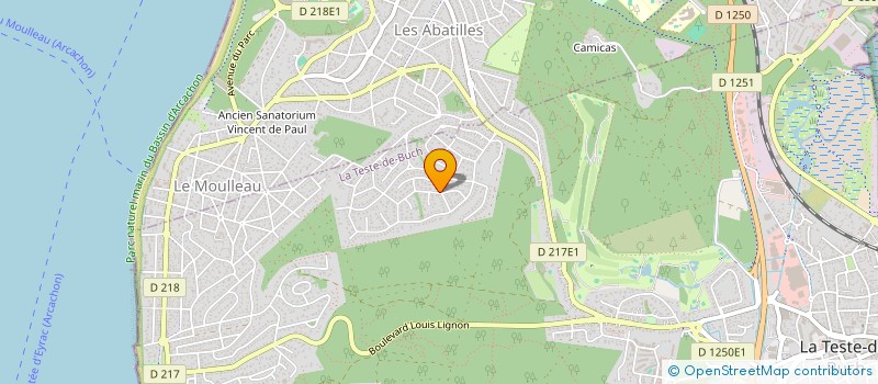 localisation de l'entreprise SCI CYRIANA à LA TESTE-DE-BUCH