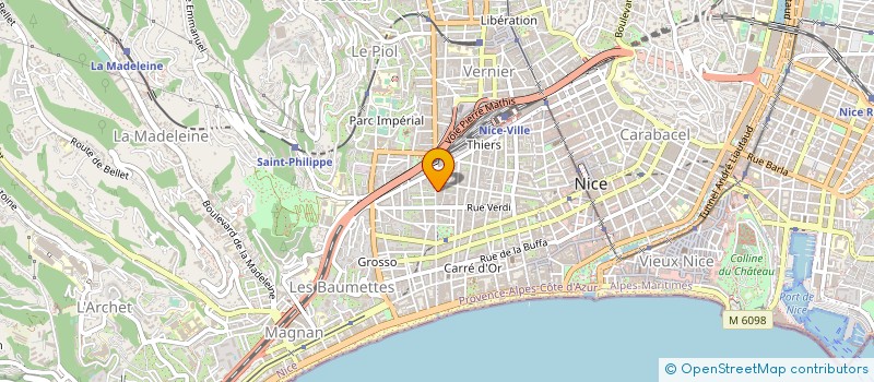 localisation de l'entreprise SCI CYRIELLE à NICE