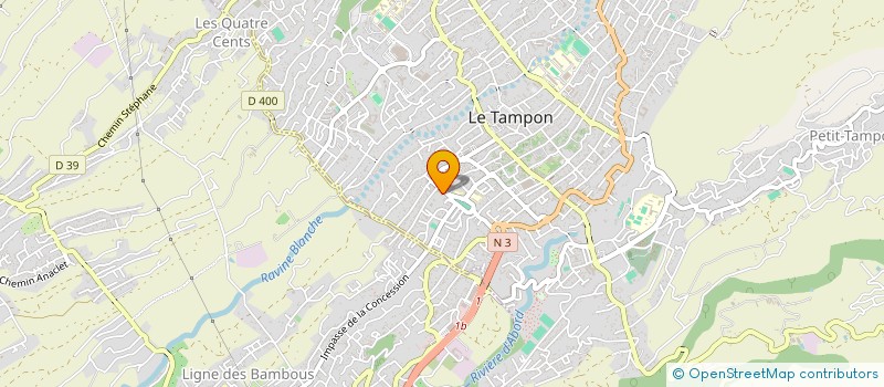 localisation de l'entreprise SCI CYRIELLE à LE TAMPON