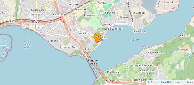 localisation de l'entreprise SCI CYRIELLE  LE RELECQ-KERHUON