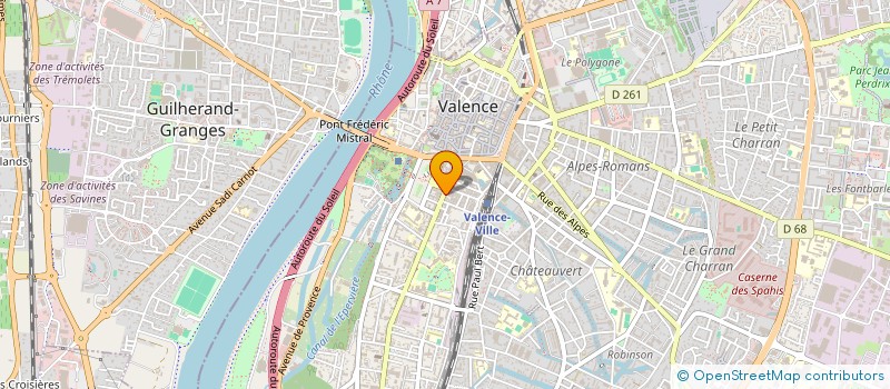 localisation de l'entreprise SCI CYRIL  VALENCE