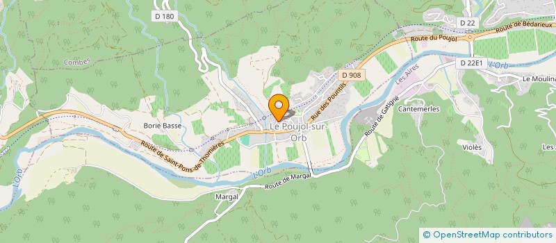 localisation de l'entreprise SCI CYRIL  BEDARIEUX