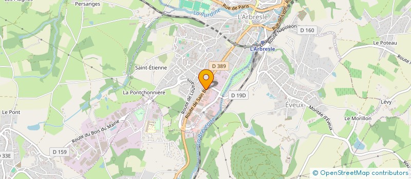 localisation de l'entreprise SCI CYRILLE FERRIERE  L'ARBRESLE