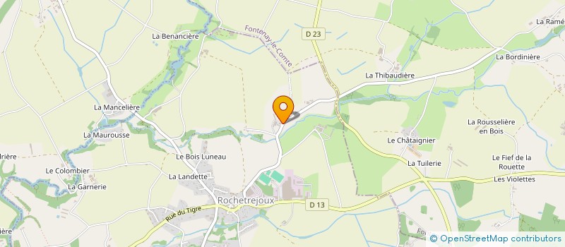 localisation de l'entreprise SCI CYRIMAT  ROCHETREJOUX