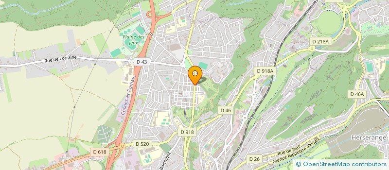 localisation de l'entreprise SCI  CYRL à LONGWY