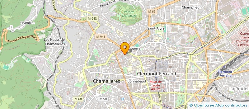 localisation de l'entreprise SCI CYRMAF  CLERMONT-FERRAND