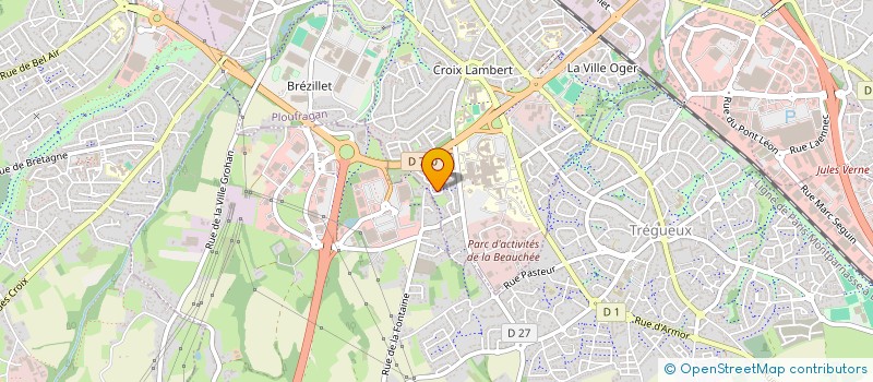 localisation de l'entreprise SCI CYRMAX  SAINT-BRIEUC