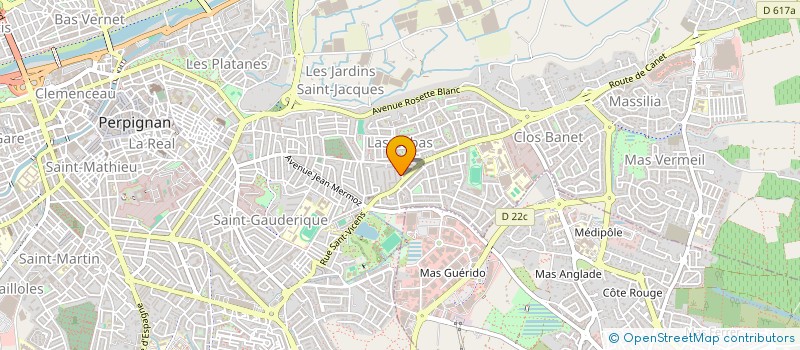 localisation de l'entreprise SCI CYRNEA  PERPIGNAN
