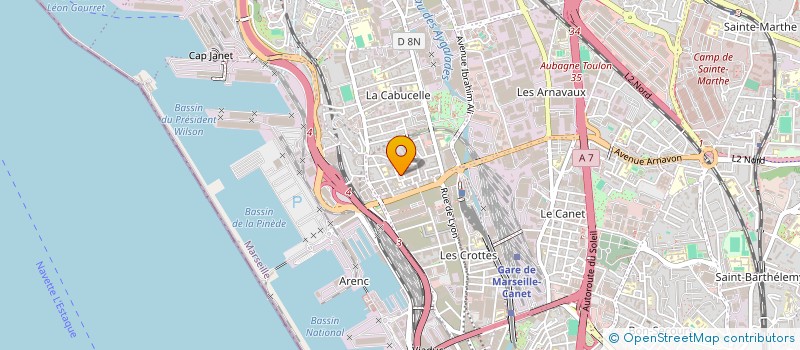 localisation de l'entreprise SCI CYRNOS VPJ à MARSEILLE 15EME