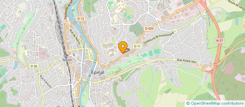 localisation de l'entreprise SCI CYRO à EPINAL