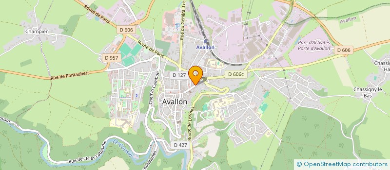localisation de l'entreprise SCI CYROMA à AVALLON