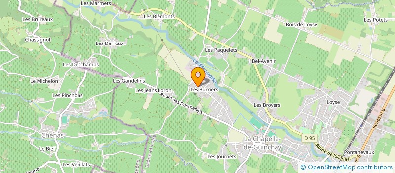 localisation de l'entreprise SCI CYROVI  CHAPELLE-DE-GUINCHAY (LA)