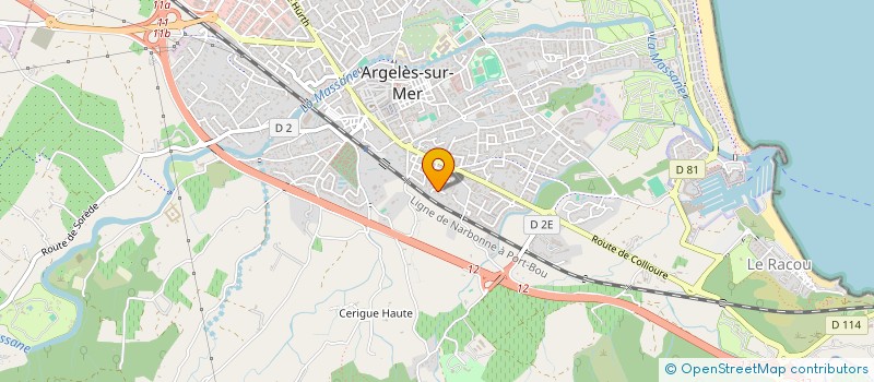 localisation de l'entreprise SCI CYRP  ARGELES-SUR-MER