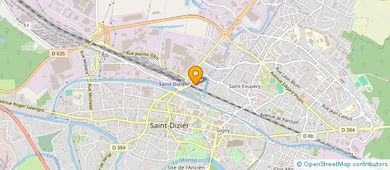 localisation de l'entreprise SCI CYRYON à SAINT-DIZIER