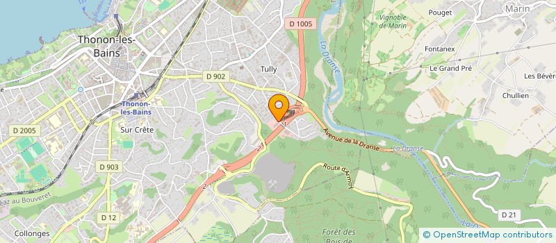 localisation de l'entreprise SCI CYTICA à THONON-LES-BAINS