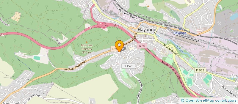 localisation de l'entreprise SCI CYTRONA  HAYANGE