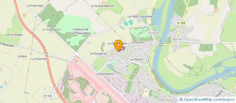 localisation de l'entreprise SCI CYTY  MONTREUIL-JUIGNE