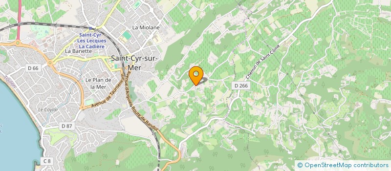 localisation de l'entreprise SCI CYVARE à SAINT-CYR-SUR-MER