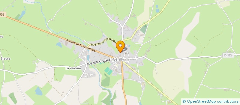 localisation de l'entreprise SCI CYVET  CERILLY