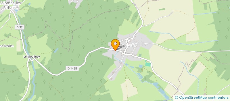 localisation de l'entreprise SCI CZPP  ADELANS-ET-LE-VAL-DE-BITHAINE