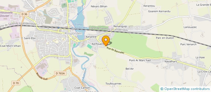 localisation de l'entreprise SCI D 19  ROSPORDEN