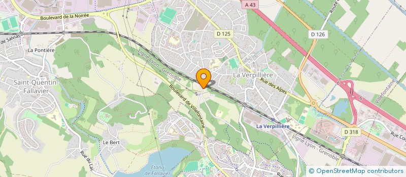 localisation de l'entreprise SCI D 2 A  FRONTONAS