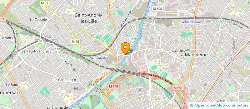 localisation de l'entreprise SCI D.2.P.E  SAINT-ANDRE-LEZ-LILLE