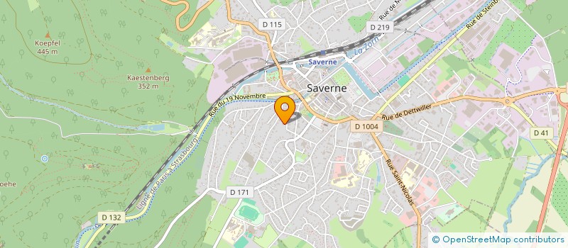 localisation de l'entreprise SCI D 2003  SAVERNE