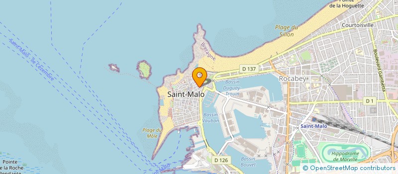 localisation de l'entreprise SCI D 2A  SAINT-MALO