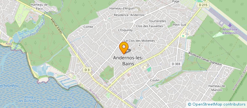 localisation de l'entreprise SCI D 3 IMMO  ANDERNOS-LES-BAINS