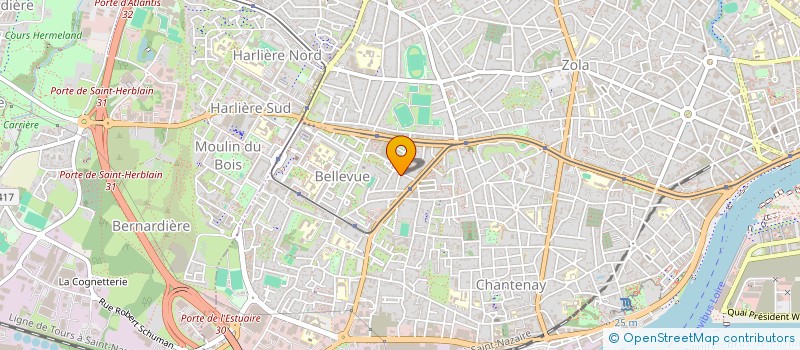 localisation de l'entreprise SCI D 3 J  NANTES