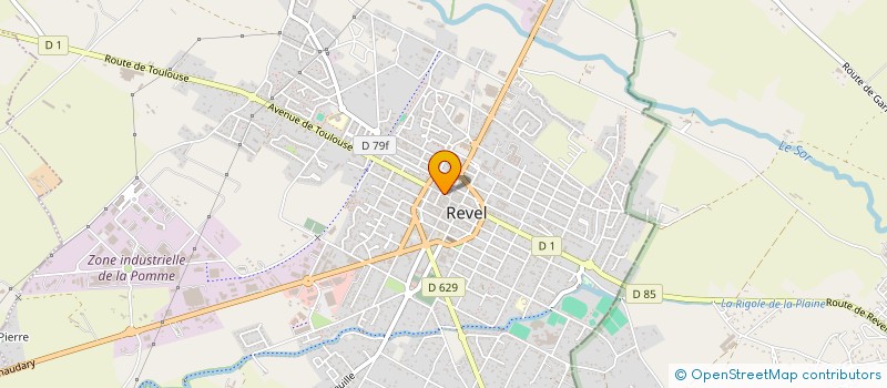 localisation de l'entreprise SCI D 5  REVEL