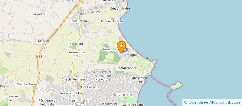 localisation de l'entreprise SCI D  SAINT-POL-DE-LEON