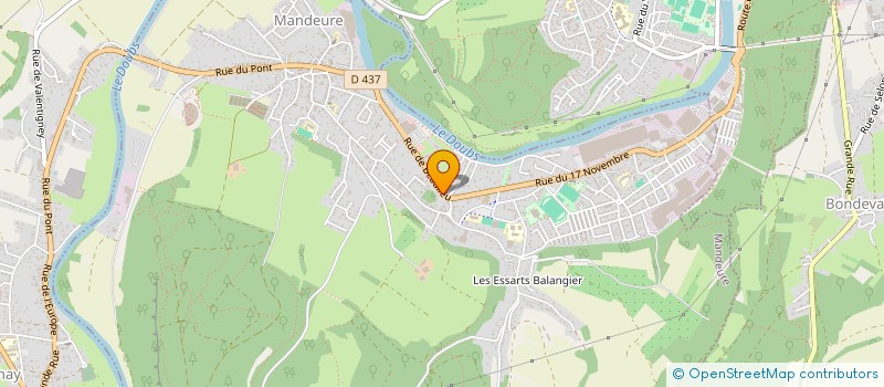 localisation de l'entreprise SCI D.A  MANDEURE