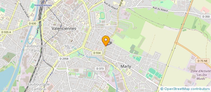 localisation de l'entreprise SCI D.A.C.A.C.C.  VALENCIENNES