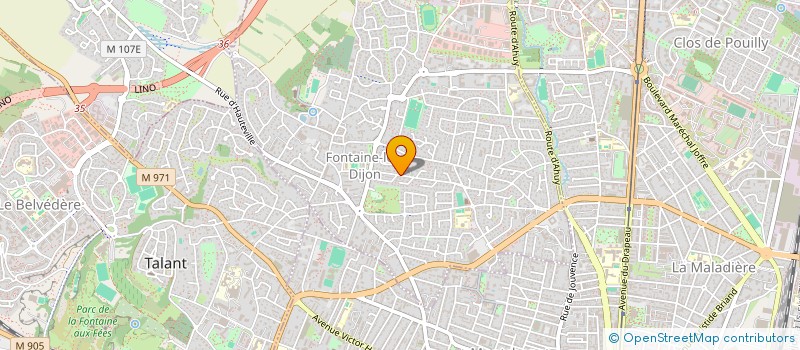 localisation de l'entreprise SCI D A C C  FONTAINE-LES-DIJON