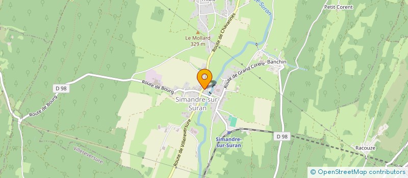 localisation de l'entreprise SCI D'A COTE  SIMANDRE-SUR-SURAN