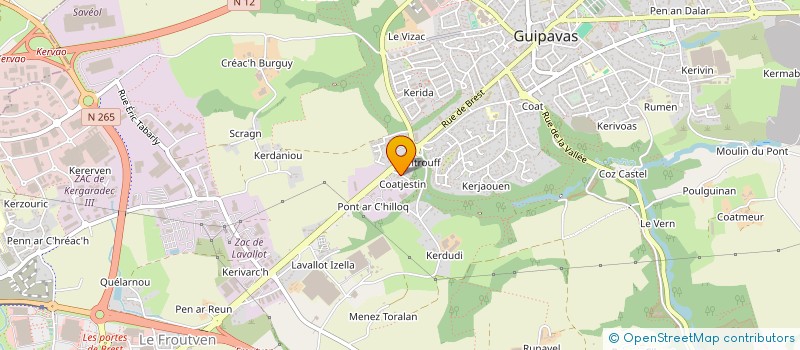 localisation de l'entreprise SCI D'A COTE  GUIPAVAS