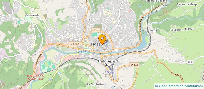 localisation de l'entreprise SCI D.A.D. IMMOBILIER  FIGEAC