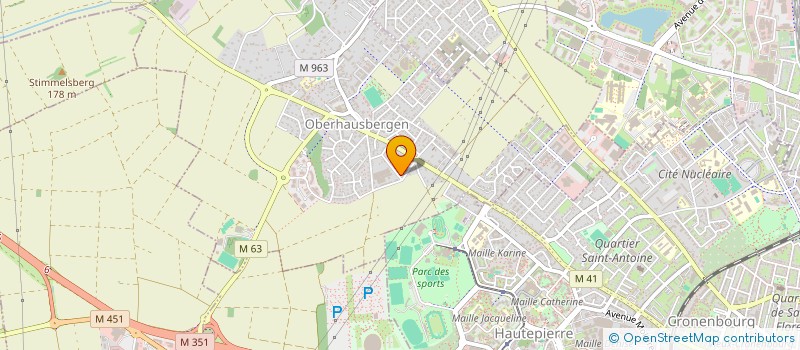 localisation de l'entreprise SCI D.A.K  OBERHAUSBERGEN