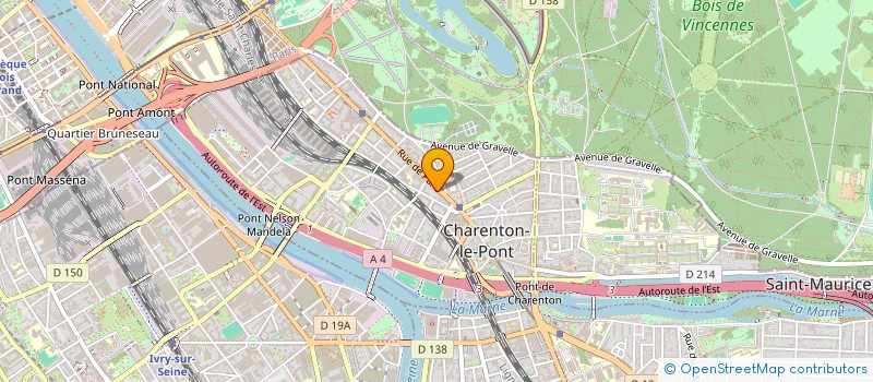 localisation de l'entreprise SCI D.A.M.P.  CHARENTON-LE-PONT