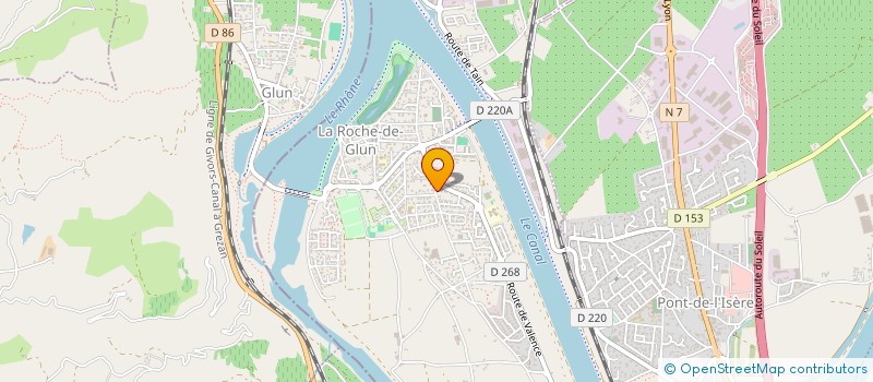 localisation de l'entreprise SCI D.A.N.A.M.  LA ROCHE-DE-GLUN