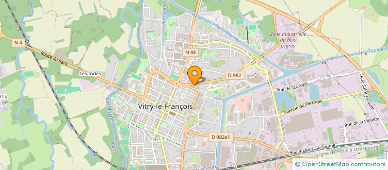 localisation de l'entreprise SCI D A O IMMO à VITRY-LE-FRANCOIS